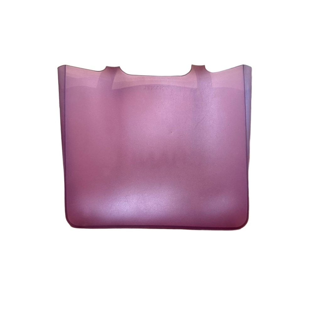 Chanel Purple Jelly Embossed Logo Tote Bag - Picture 5 of 6